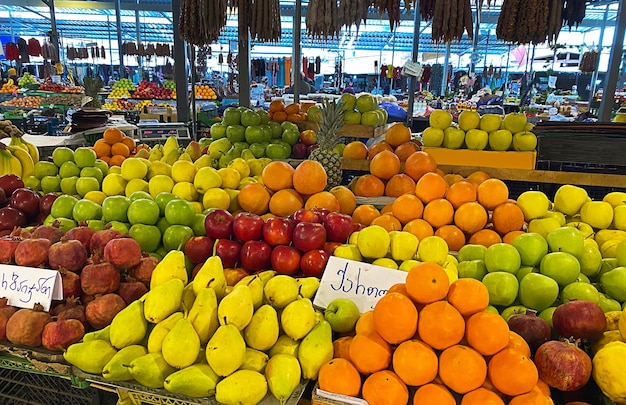 Georgia Tbilisi May 15 2022 Market in the city of Tbilisi selective focus