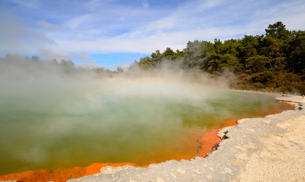 Geothermal power volcanic activity in New Zealand