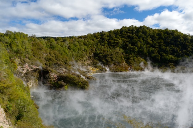 Geothermal power volcanic activity in New Zealand