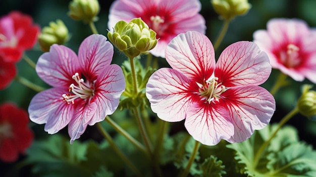 Photo geranium grace adding pelargonium blooms to your vibrant garden