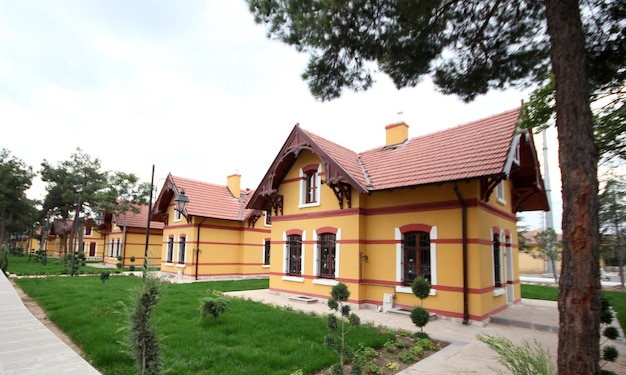 German architecture station houses in Konya Turkey