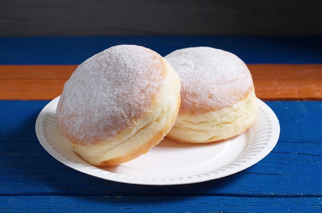 German donuts in plate