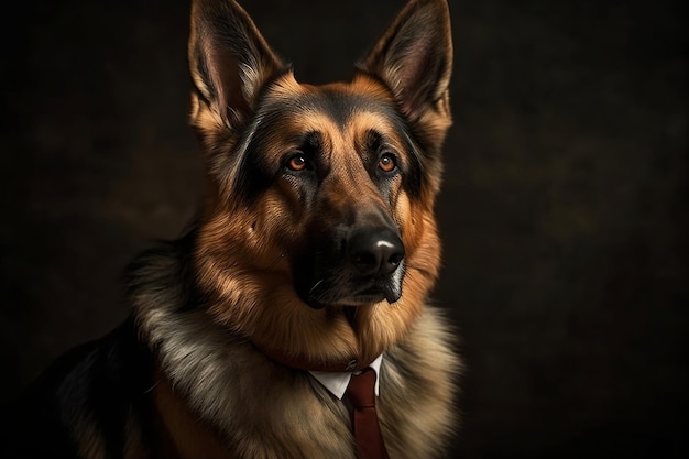 german shepherd dog Generative AI