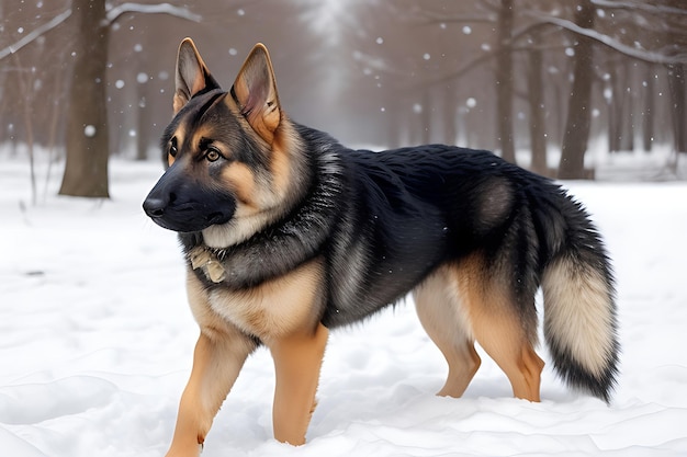 German Shepherds Winter Coat