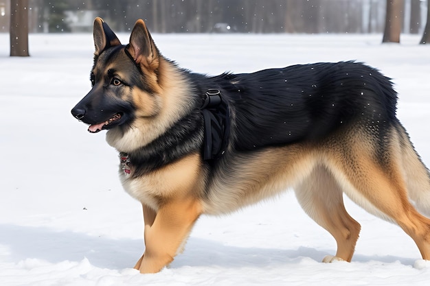 German Shepherds Winter Coat