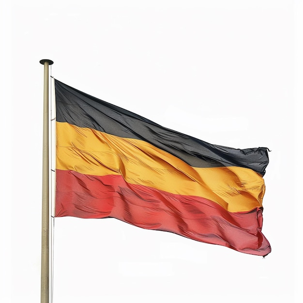 Germany flag German national flag drawing on white background