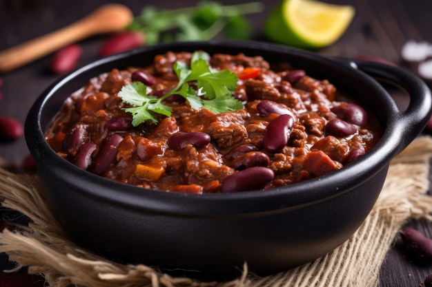 Get Your Protein Fix with a Macro Shot of ProteinPacked Chili con Carne with Beef and Beans