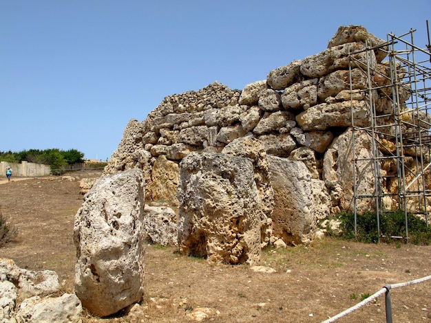 Ggantija Megalithic Temples Gozo island Malta