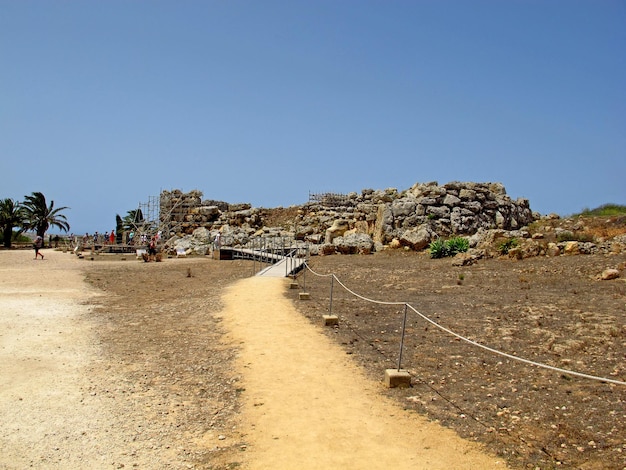 Ggantija Megalithic Temples Gozo island Malta