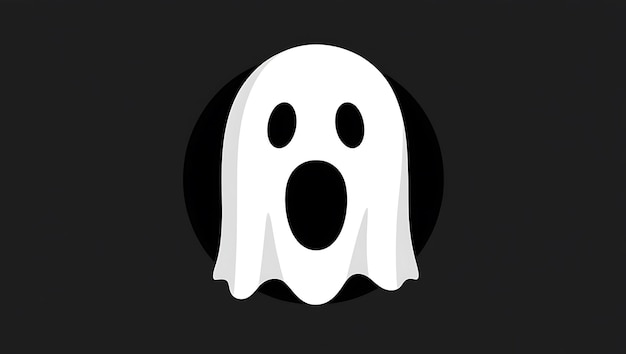 A ghost with black 4k background