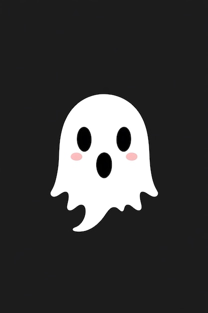 A ghost with black 4k background