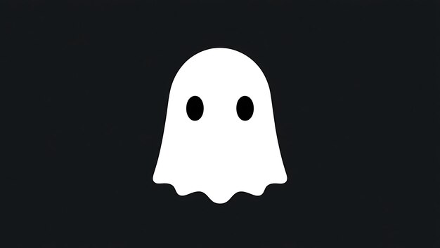 Photo a ghost with black 4k background