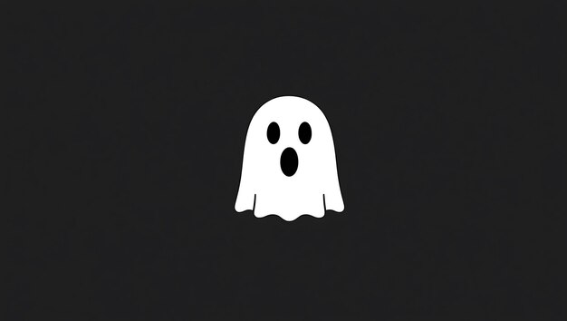 A ghost with black 4k background