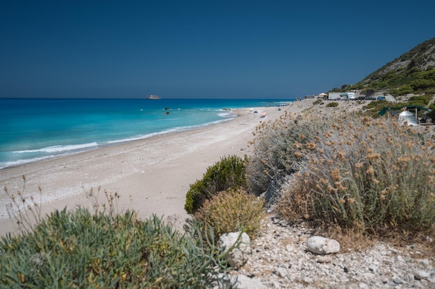 Gialos beach in Lefkada Ionian island Greece