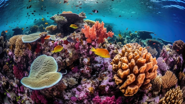 A Giant clam Tridacna gigas grows on a shallow coral reef in Raja Ampat Indonesia This tropical region supports the greatest marine biodiversity