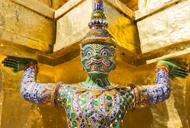 Giant at the Emerald Buddha Temple, Bangkok, Thailand