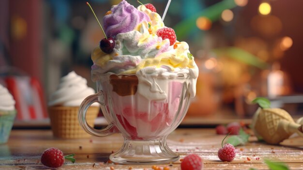 Giant Ice Cream Sundae