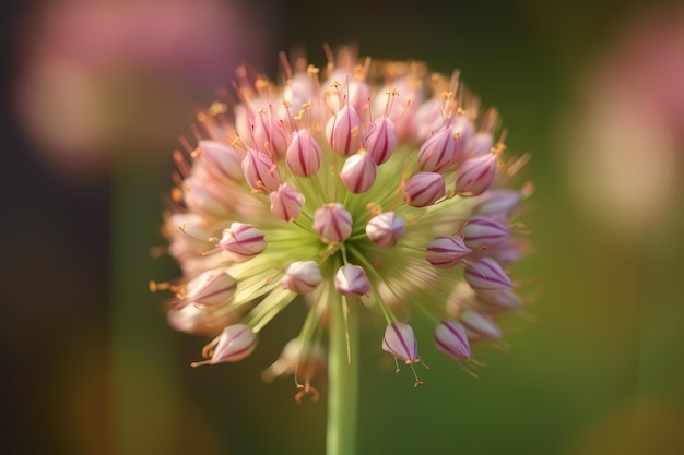 Giant onion flower plant Generate Ai