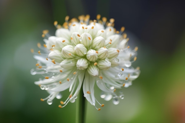 Giant onion white flower Generate Ai