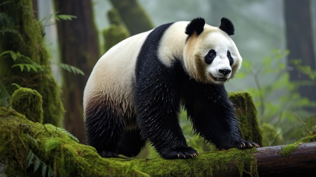 Giant panda in the wild