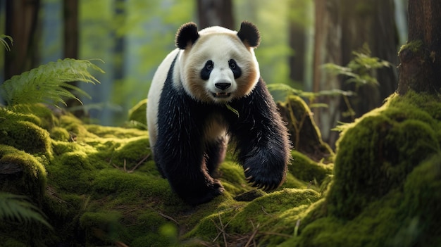 Giant panda in the wild