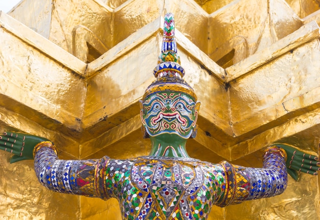 Giant at Wat Pra Kaew, Bangkok Thailand