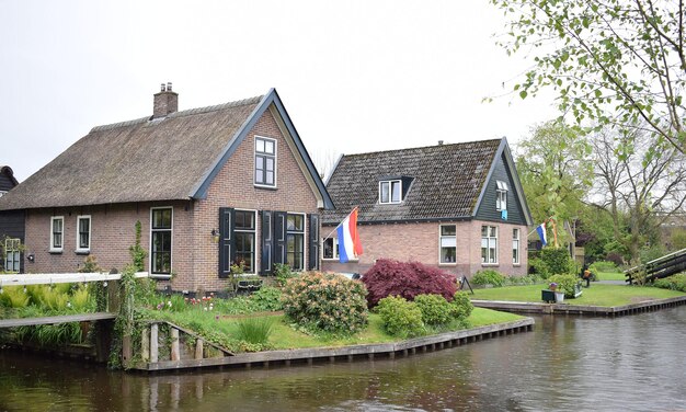 Photo giethoorn netherlands april 27 2024 beautiful village