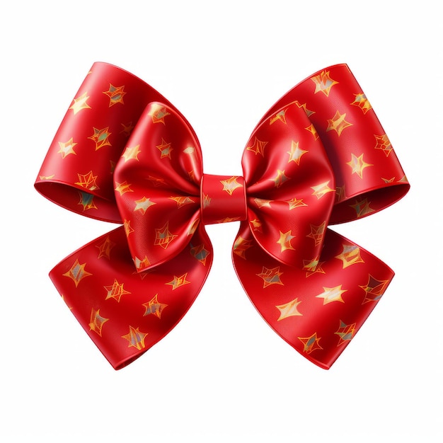 a gift bow isolated on a plain white background