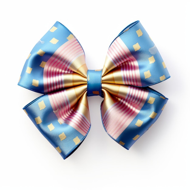 a gift bow isolated on a plain white background