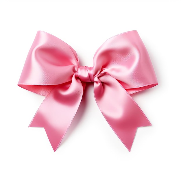 a gift bow isolated on a plain white background