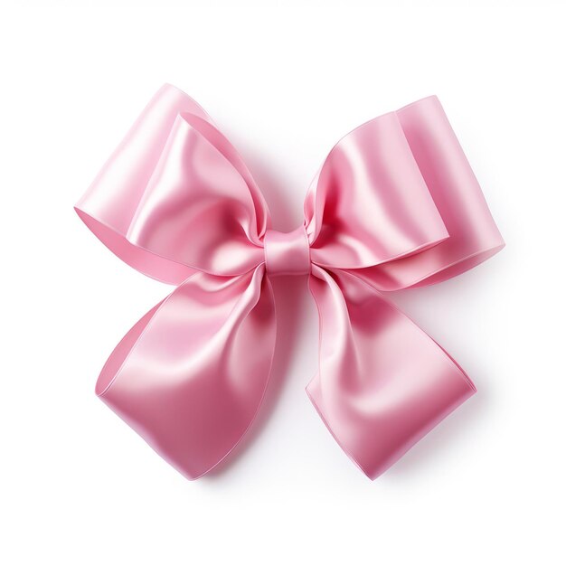 a gift bow isolated on a plain white background