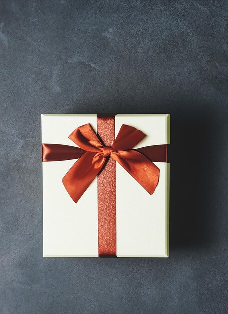 gift box on dark background Problem of choosing a perfect gift for a man A worthy reward