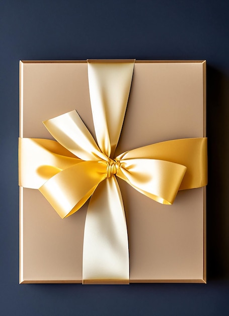 gift box on dark background Problem of choosing a perfect gift for a man A worthy reward