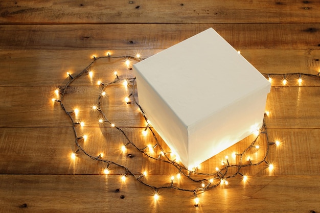 Gift Box and Fairy Lights