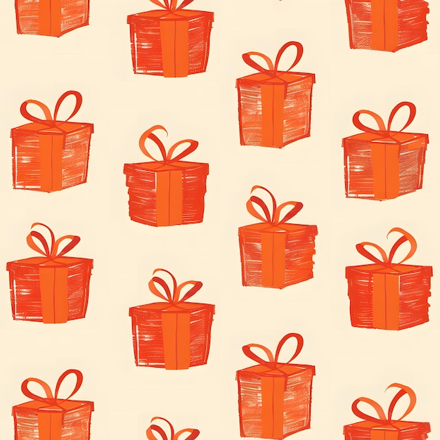 gift box seamless pattern