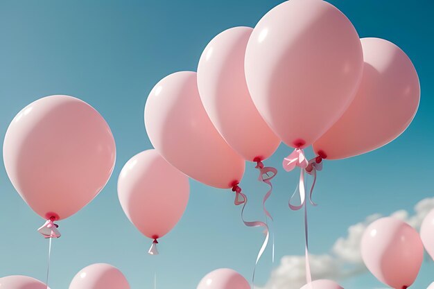 gift box with balloons