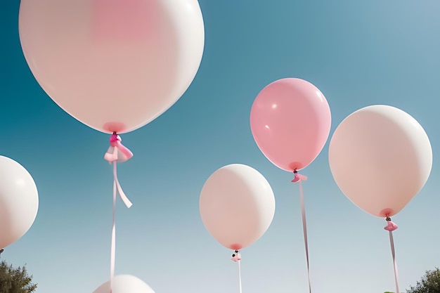 gift box with balloons