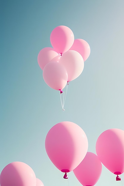 gift box with balloons