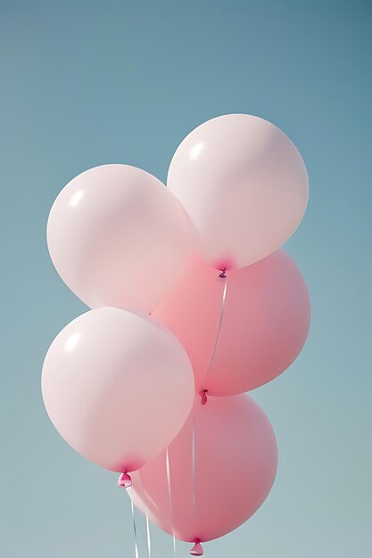 gift box with balloons