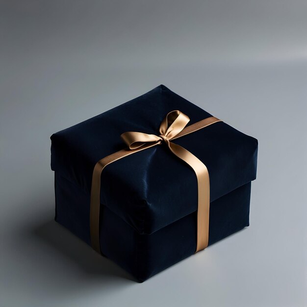 gift box with gold ribbon