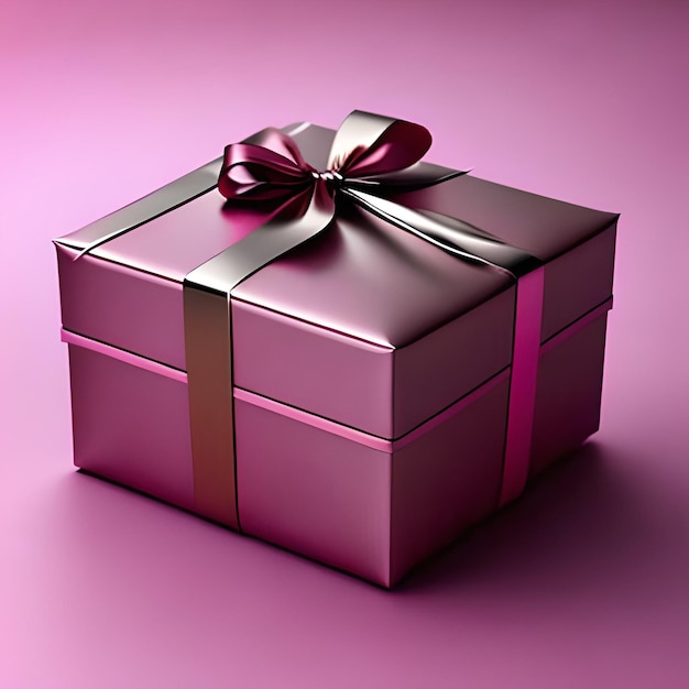 a gift boxe with a ribbon bow on the top