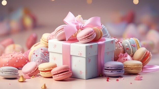 Gift boxes with exquisite sweets