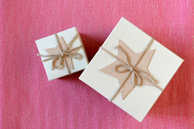 Gift boxes with stars