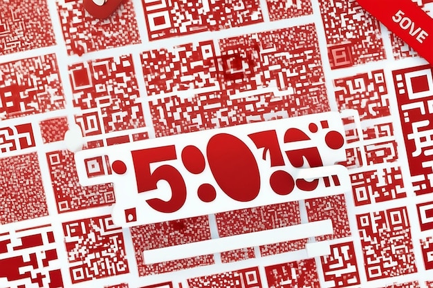 Photo gift coupon with code qr code red coupon bogo 30 40 50 60 off coupon