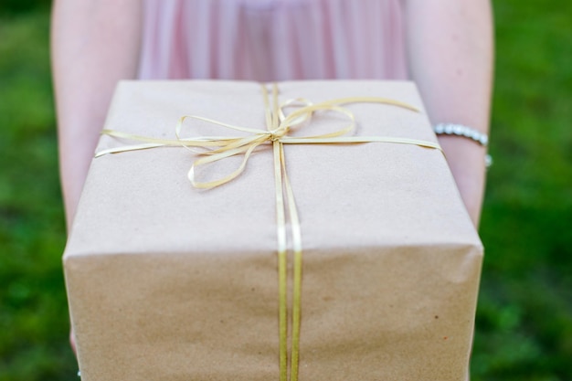 Gift Girl holding a gift