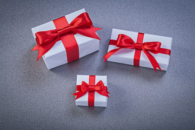 Giftboxes with red bow