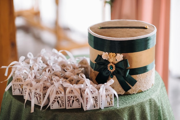 Gifts for guests at the wedding ceremony