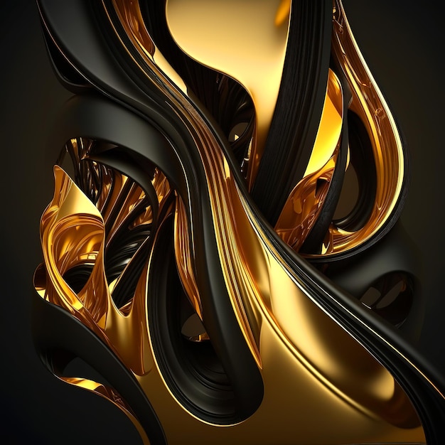 Gilded Black Traces