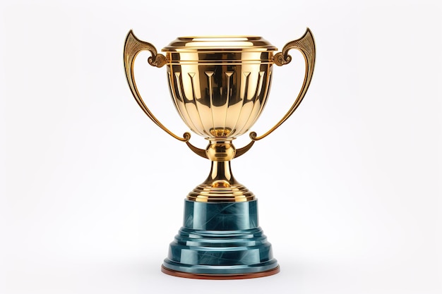 A Gilded Trophy Awaits Its Champion on a Clear PNG or White Background