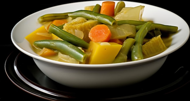 Ginataang Gulay a vegetable stew AI generative Filipino dish